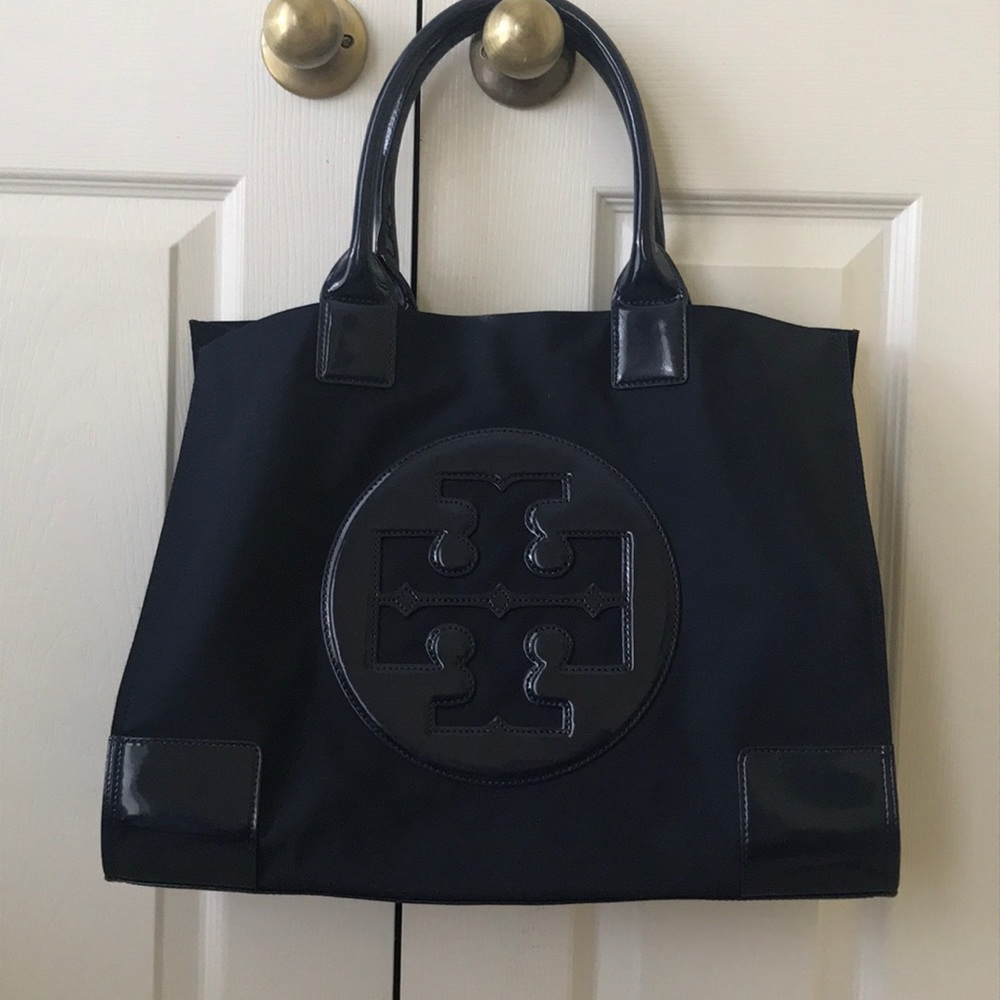 NWOT TORY BURCH Ella large French Navy Tote